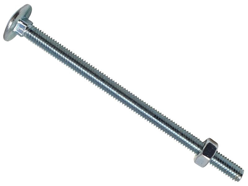 MEMCSX06100 - Cup Square Hex Bolt & Nut ZP M6 x 100mm Box 25