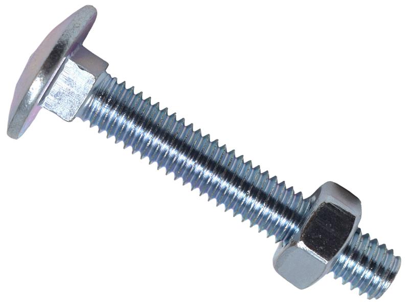 MEMCSX0640 - Cup Square Hex Bolt & Nut ZP M6 x 40mm Box 50