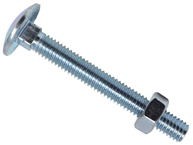 MEMCSX0650 - Cup Square Hex Bolt & Nut ZP M6 x 50mm Box 50