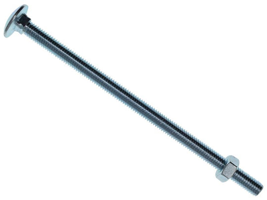 MEMCSX08150 - Cup Square Hex Bolt & Nut ZP M8 x 150mm Box 10