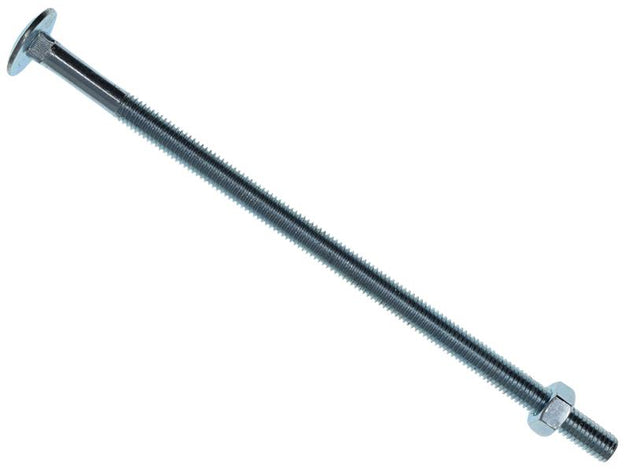 MEMCSX08180 - Cup Square Hex Bolt & Nut ZP M8 x 180mm Box 10