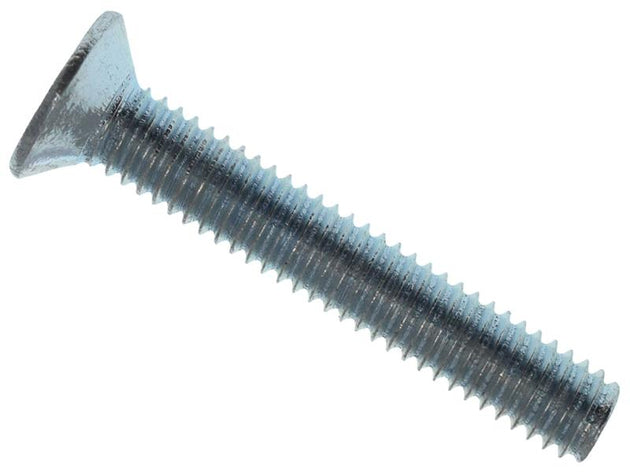 MEMMSCSK0425 - Machine Screw Pozi Compatible CSK ZP M4 x 25mm Box 50