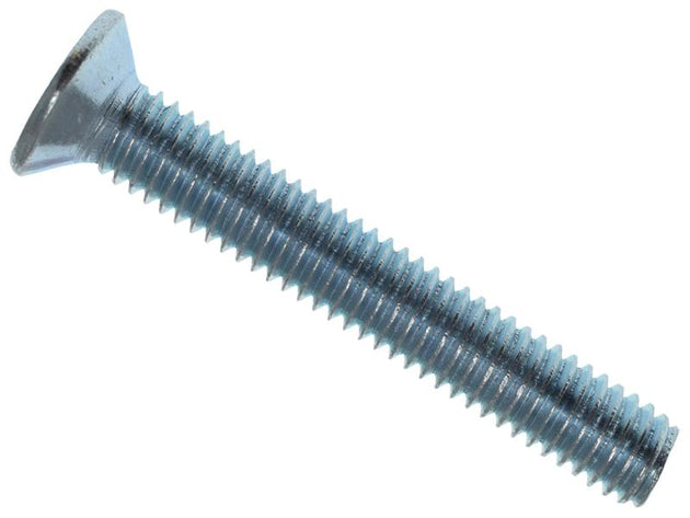 MEMMSCSK0640 - Machine Screw Pozi Compatible CSK ZP M6 x 40mm Box 25