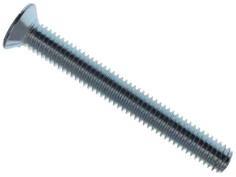 MEMMSCSK0650 - Machine Screw Pozi Compatible CSK ZP M6 x 50mm Box 25