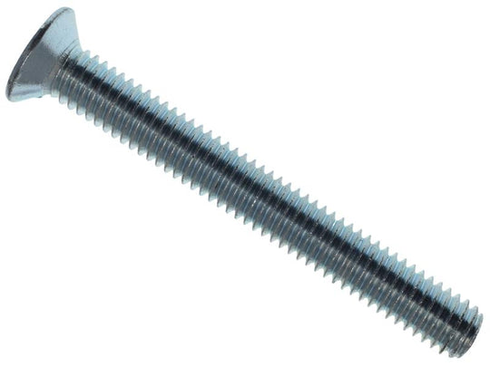 MEMMSCSK0650 - Machine Screw Pozi Compatible CSK ZP M6 x 50mm Box 25