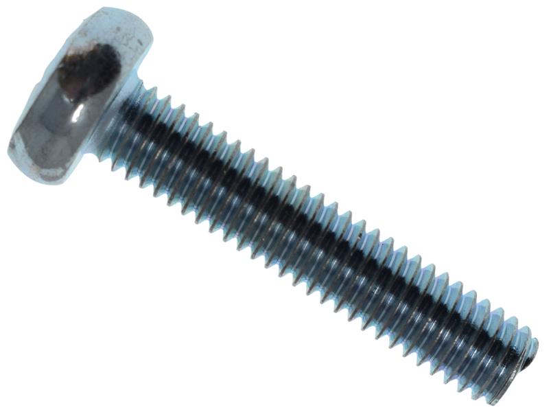 MEMMSPAN0630 - Machine Screw Pozi Compatible Pan Head ZP M6 x 30mm Box 25