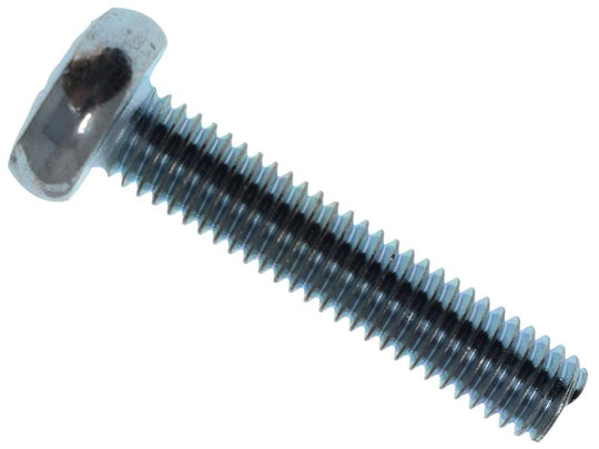MEMMSPAN0630 - Machine Screw Pozi Compatible Pan Head ZP M6 x 30mm Box 25