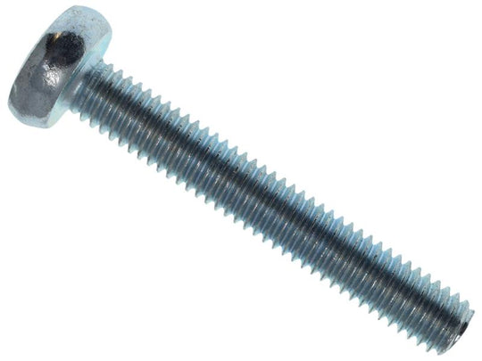 MEMMSPAN0640 - Machine Screw Pozi Compatible Pan Head ZP M6 x 40mm Box 25