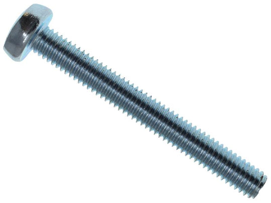 MEMMSPAN0650 - Machine Screw Pozi Compatible Pan Head ZP M6 x 50mm Box 25