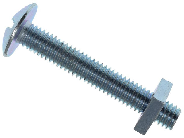 MEMRBN0640 - Roofing Bolt & Nut ZP M6 x 40mm (Box 25)