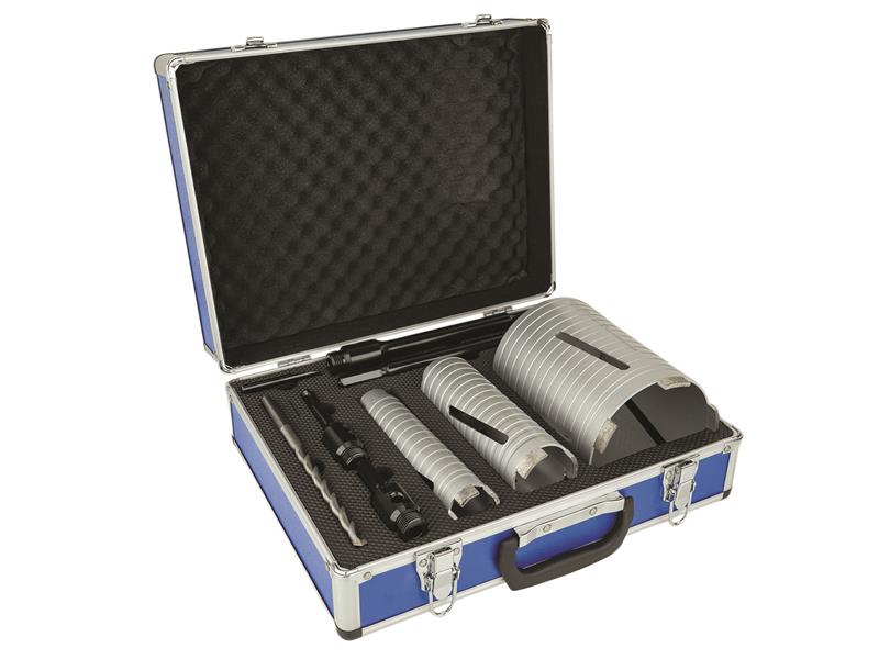 MEXA10DCK7 - Slotted Dry Core Drill X90 Grade Kit, 7 Piece