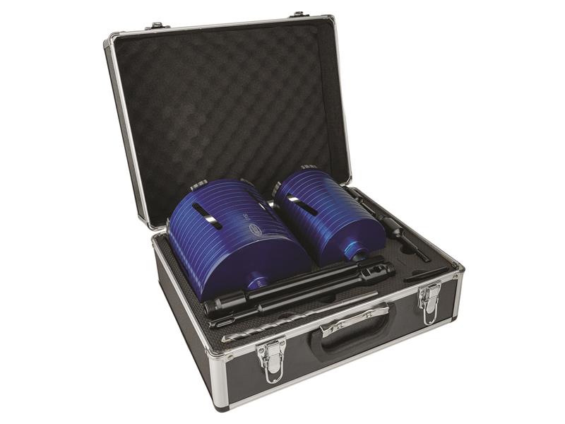 MEXA11DCDK8 - Slotted Dry Core Drill XCEL Grade Kit, 8 Piece