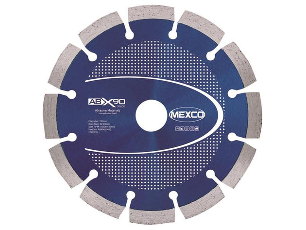 MEXABX90150 - Abrasive Materials X90 Grade Diamond Blade 150 x 22mm