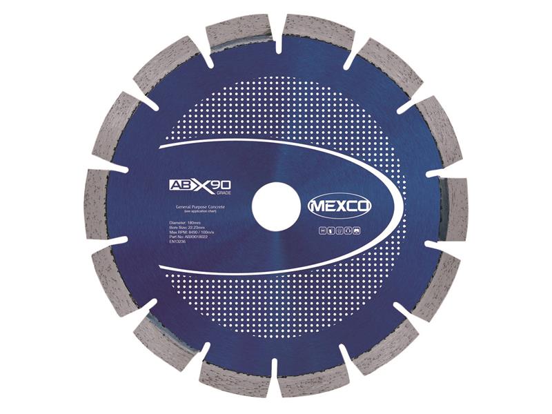 MEXABX90180 - Abrasive Materials X90 Grade Diamond Blade 180 x 22mm