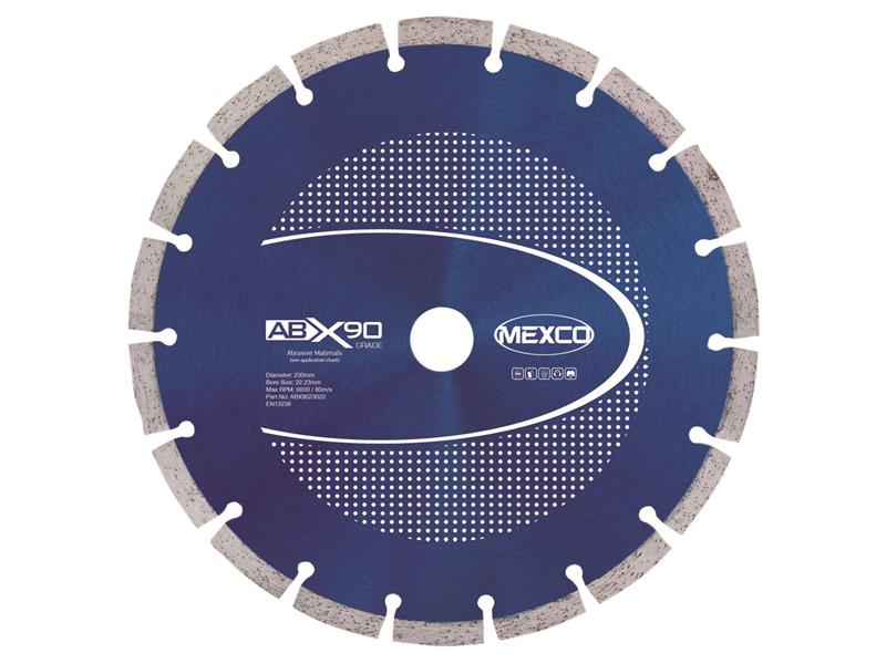 MEXABX90230 - Abrasive Materials X90 Grade Diamond Blade 230 x 22mm