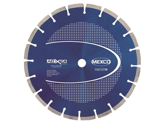 MEXABX90300 - Abrasive Materials X90 Grade Diamond Blade 300 x 20mm