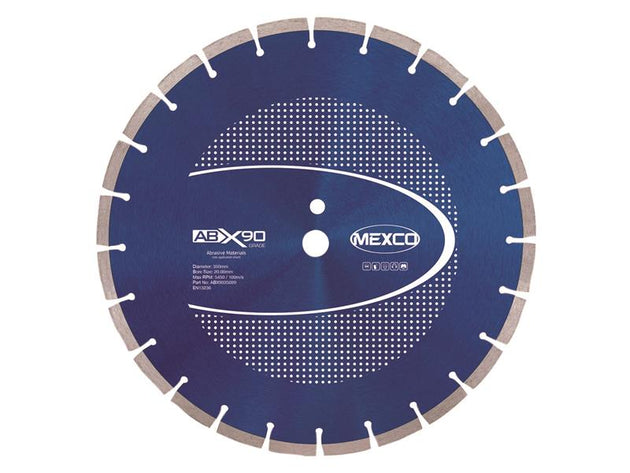 MEXABX90350 - Abrasive Materials X90 Grade Diamond Blade 350 x 20mm