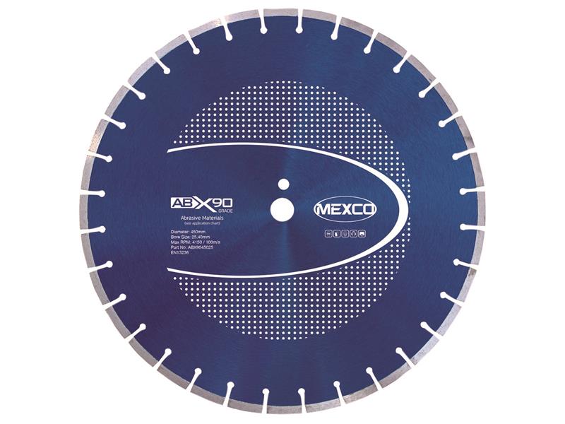 MEXABX90450 - Abrasive Materials X90 Grade Diamond Blade 450 x 25mm
