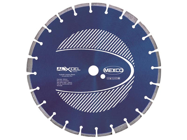 MEXALXL35012 - Asphalt Looping Diamond Blade 350 x 25.4mm x 12mm Width