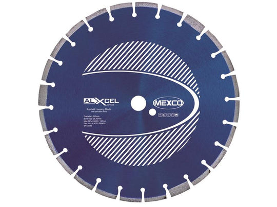 MEXALXL3506 - Asphalt Looping Diamond Blade 350 x 25.4mm x 6mm Width