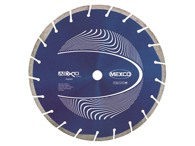 MEXASX10300 - Asphalt  X10 Grade Diamond Blade 300 x 20mm