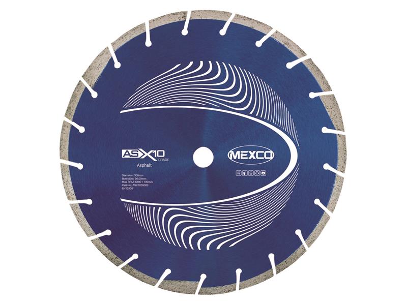 MEXASX10300 - Asphalt  X10 Grade Diamond Blade 300 x 20mm