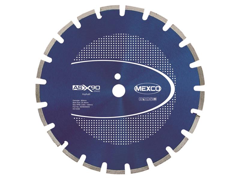 MEXASX90350 - Asphalt X90 Grade Diamond Blade 350 x 25.4mm