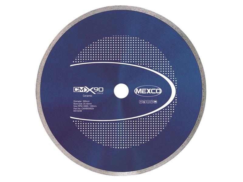 MEXCMX903005 - X90 Grade Ceramic Materials Diamond Blade 300 x 25.4mm