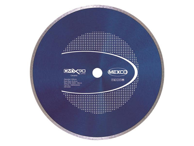 MEXCMX903505 - X90 Grade Ceramic Materials Diamond Blade 350 x 25.4mm