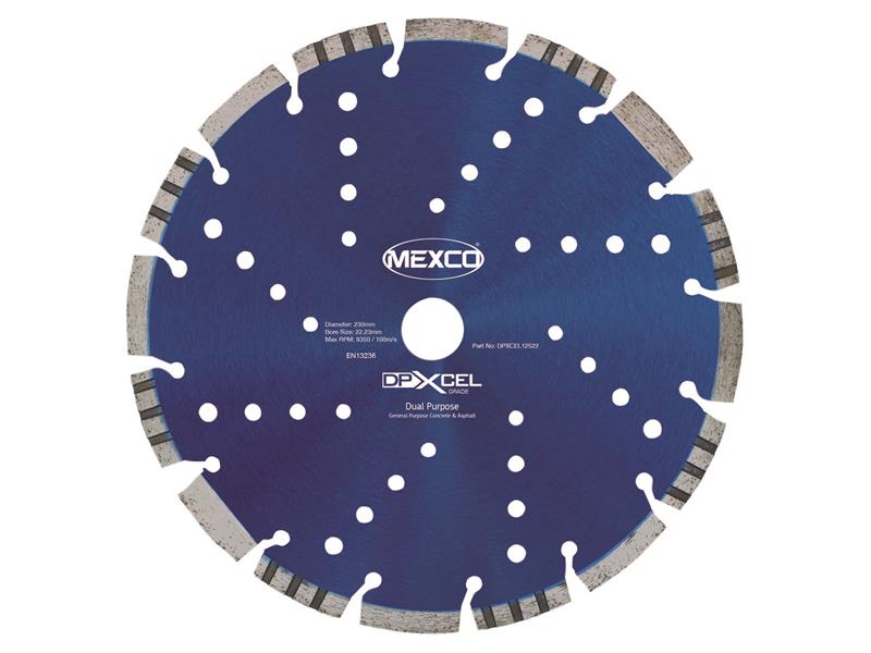 MEXDPXL23022 - XCEL Grade Dual Purpose Diamond Blade 230 x 22mm