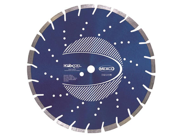 MEXDPXL35020 - XCEL Grade Dual Purpose Diamond Blade 350 x 20mm