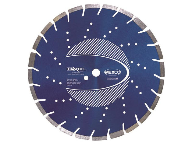 MEXDPXL35025 - XCEL Grade Dual Purpose Diamond Blade 350 x 25.4mm