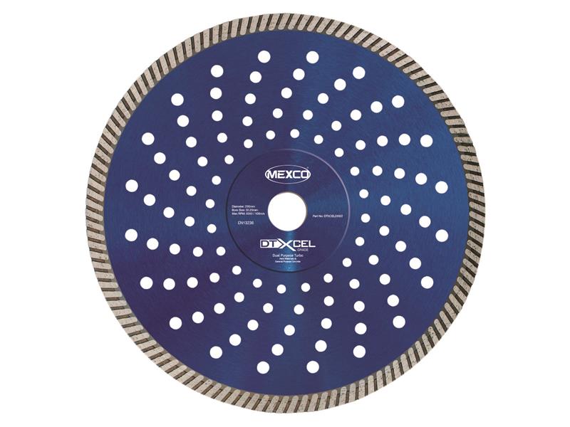 MEXDTXL23022 - XCEL Grade Dual Purpose Turbo Diamond Blade 230 x 22mm
