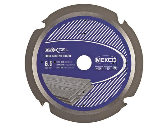 MEXFBXL160 - Fibre Cement Board PCD Blade 160 x 20mm x 4T