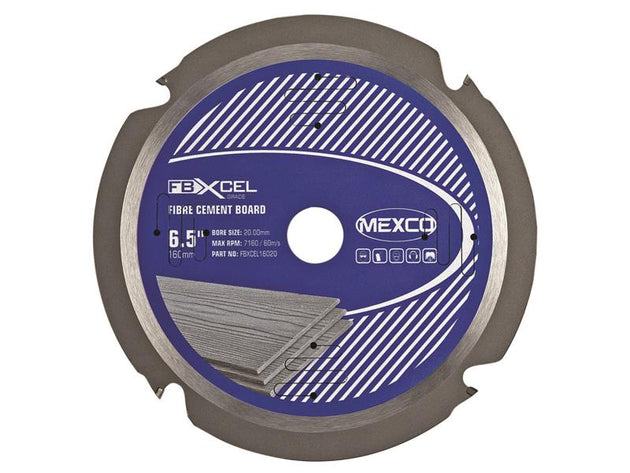 MEXFBXL160 - Fibre Cement Board PCD Blade 160 x 20mm x 4T