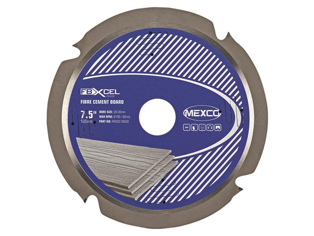 MEXFBXL185 - Fibre Cement Board PCD Blade 185 x 30mm x 4T