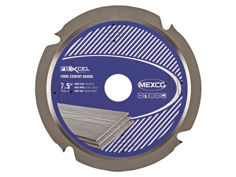 MEXFBXL185 - Fibre Cement Board PCD Blade 185 x 30mm x 4T