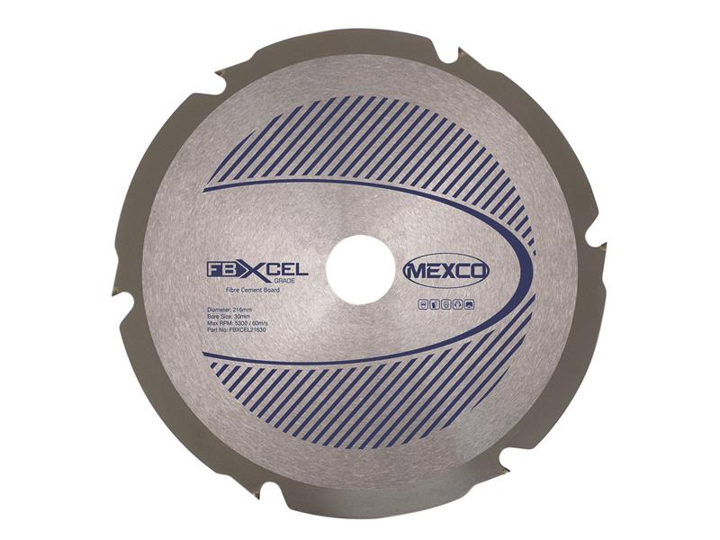 MEXFBXL216 - Fibre Cement Board PCD Blade 216 x 30mm x 6T