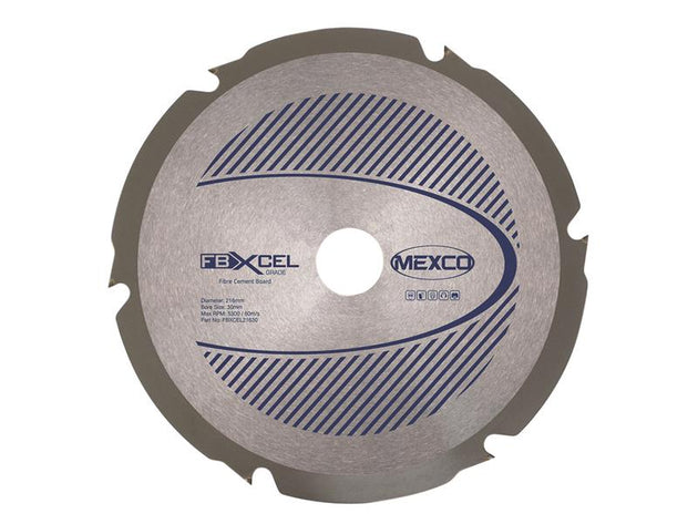 MEXFBXL216 - Fibre Cement Board PCD Blade 216 x 30mm x 6T