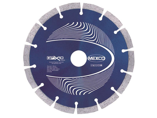 MEXGPX101805 - GPX10 Concrete Diamond Blade 180 x 25.4mm