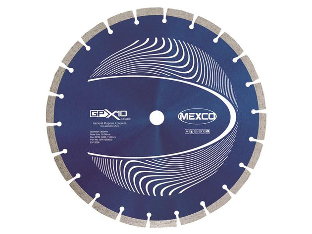 MEXGPX10300 - GPX10 Concrete Diamond Blade 300 x 20mm