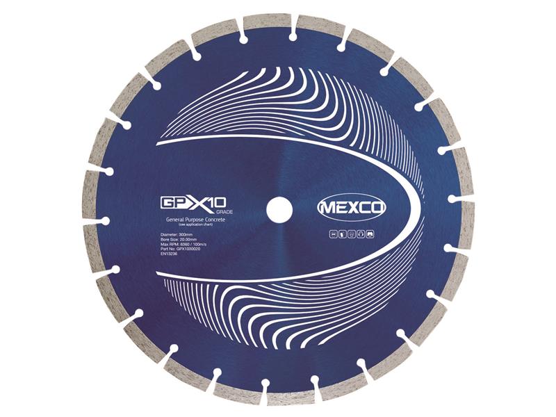 MEXGPX10300 - GPX10 Concrete Diamond Blade 300 x 20mm