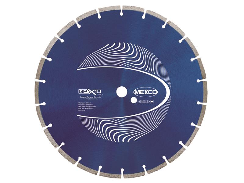 MEXGPX10350 - GPX10 Concrete Diamond Blade 350 x 20mm