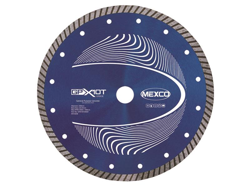 MEXGPX10T230 - GP Concrete Turbo Diamond Blade 230 x 22mm