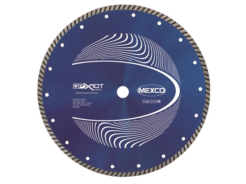 MEXGPX10T300 - GP Concrete Turbo Diamond Blade 300 x 20mm