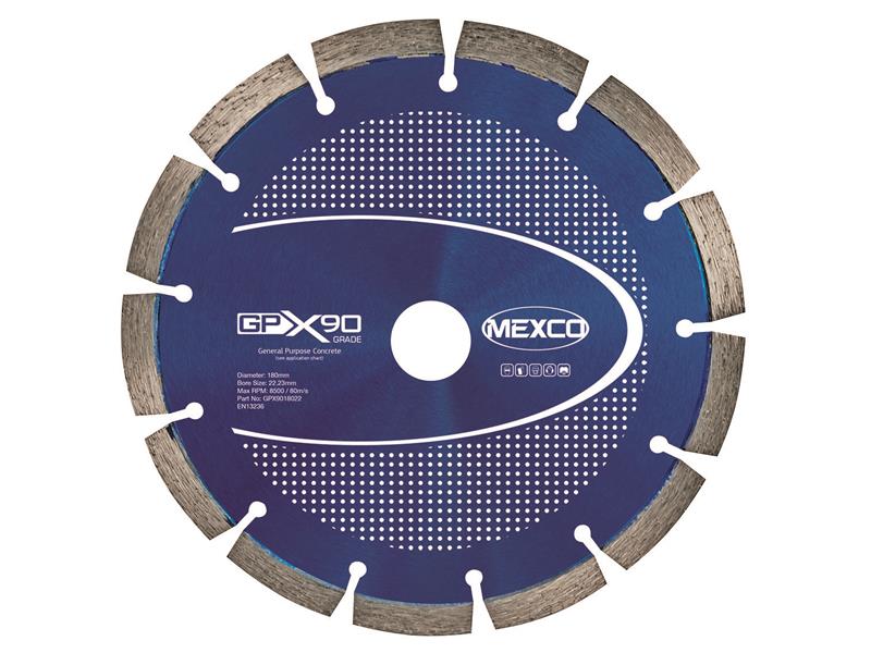 MEXGPX90180 - GPX90 Concrete Diamond Blade 180 x 22mm