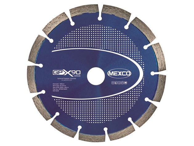 MEXGPX90180 - GPX90 Concrete Diamond Blade 180 x 22mm