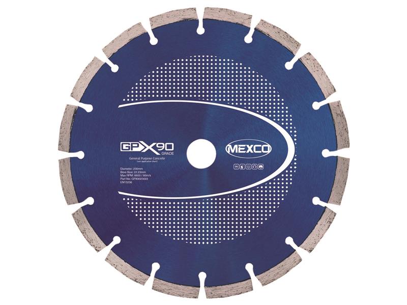 MEXGPX90230 - GPX90 Concrete Diamond Blade 230 x 22mm