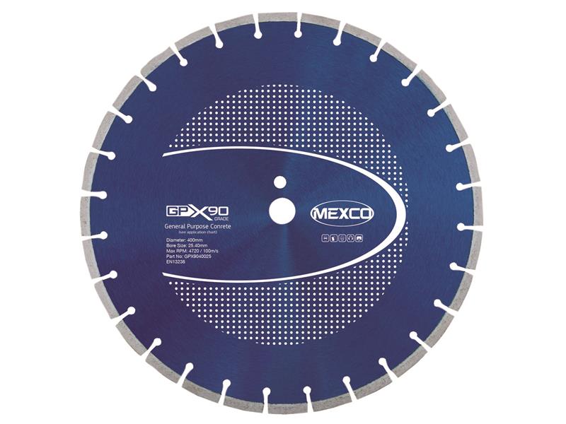 MEXGPX904005 - GPX90 Concrete Diamond Blade 400 x 25.4mm
