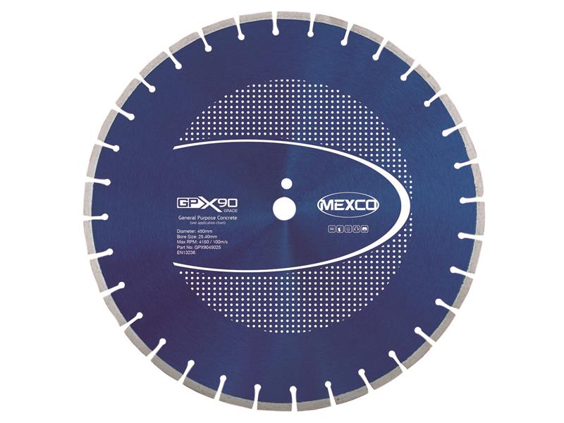MEXGPX904505 - GPX90 Concrete Diamond Blade 450 x 25.4mm